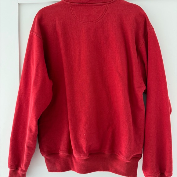 Stussy Red Zip Crewneck Sweatshirt - Picture 5 of 5